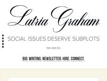 Tablet Screenshot of latriagraham.com